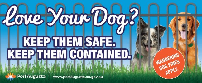 Lov your dog keep them contained banner