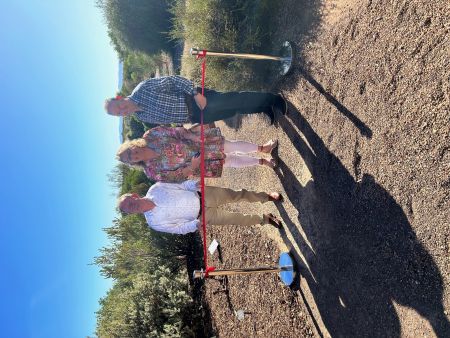 Geoff Brock MP, Mayor Linley Shine and John Banks CEO Port Augusta City Council opening the exhibition