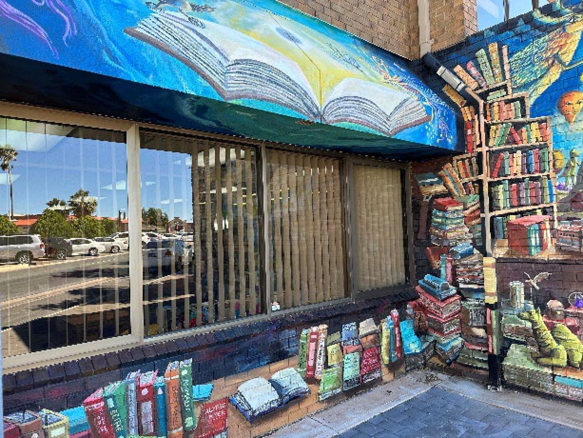 Completed Mural on the exterior wall of the Civic Centre and Public Library.