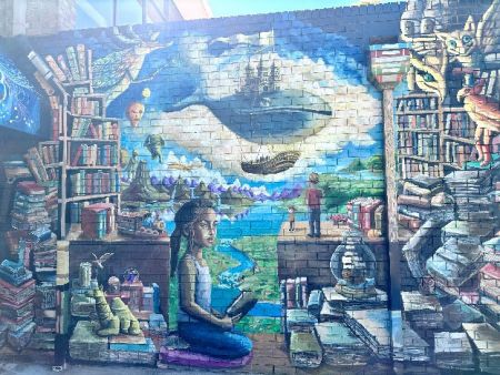 Completed Mural on the exterior wall of the Civic Centre and Public Library.